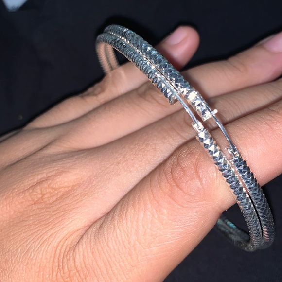 925 sterling silver hoops - Picture 2 of 3